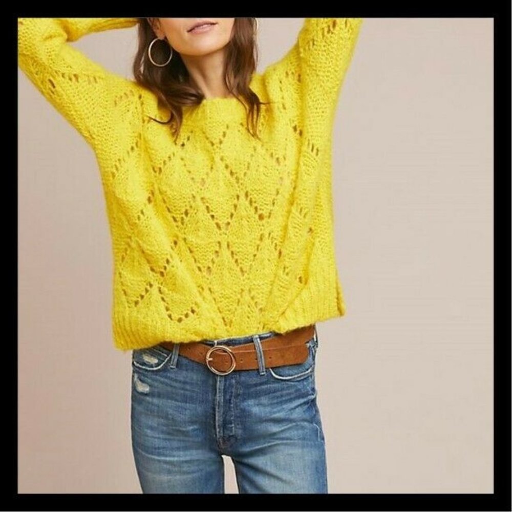 Anthropologie Sleeping On Snow Sweater - XS